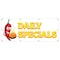 Signmission Daily Specials Banner Heavy Duty 13 Oz Vinyl with Grommets B-96 Daily Specials - alternate 1